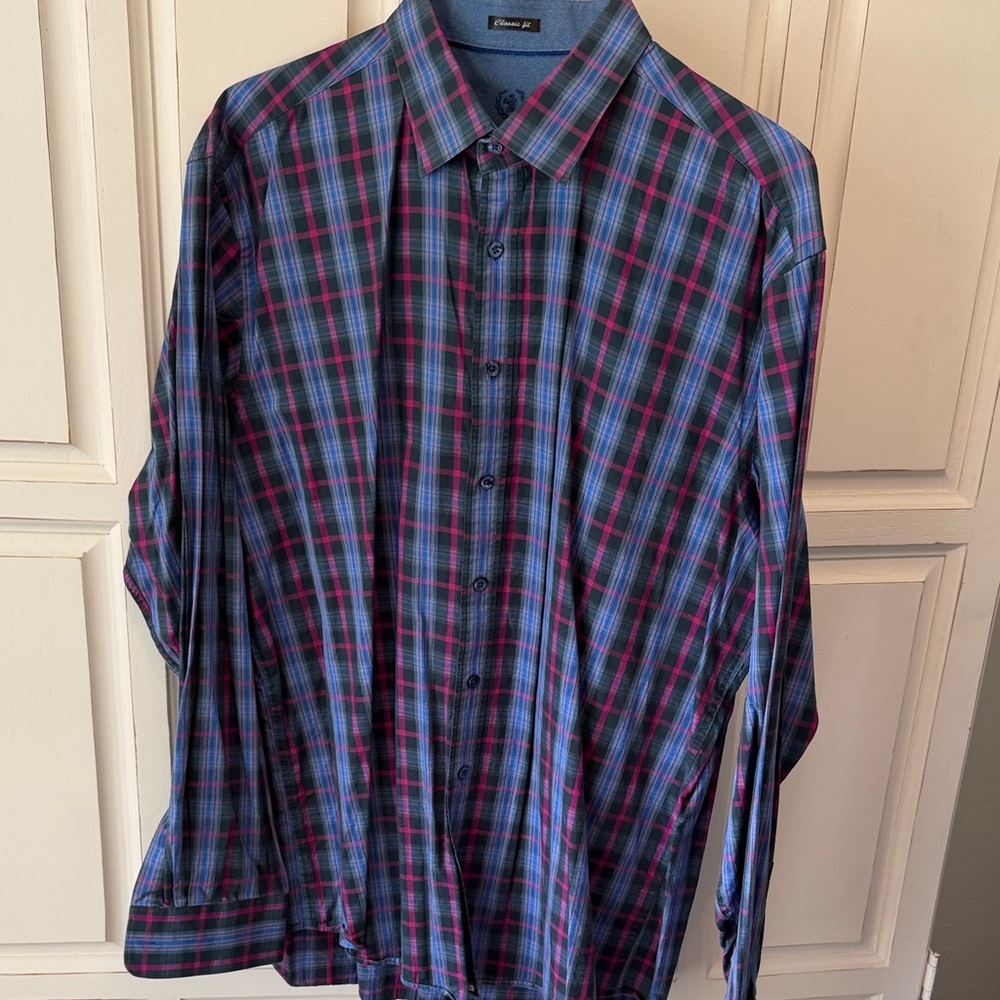 Bugatchi plaid dress shirt